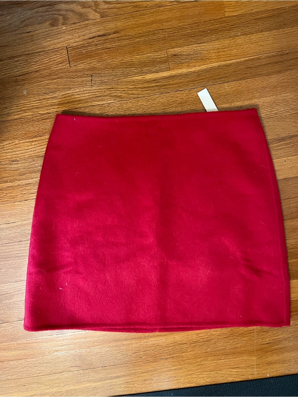 Madewell Red Mini Skirt - Simple Straight Silhouette